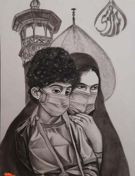 عکس نقاشی کودکانه دفاع مقدس آسان