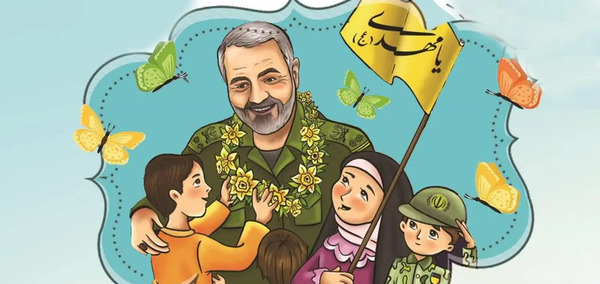 عکس نقاشی کودکانه از دفاع مقدس