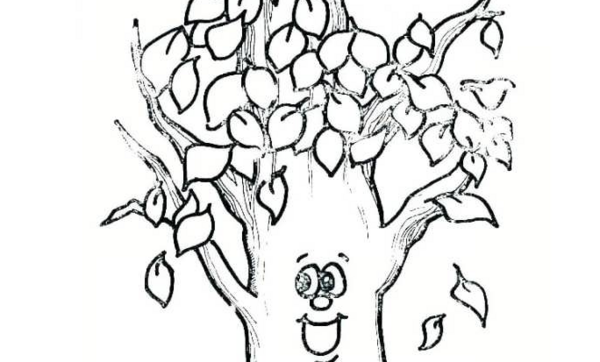 عکس نقاشی کودکانه در مورد پاییز و باران
