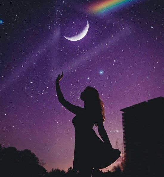 عکس تصویر زمینه آسمان پر ستاره