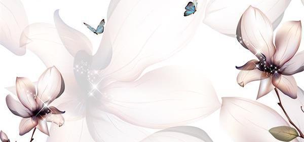 عکس تصویر زمینه پروانه و گل