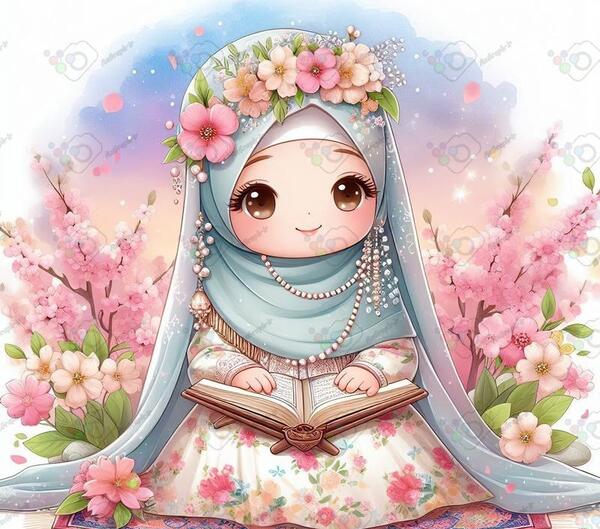 عکس دختر مذهبی کارتونی