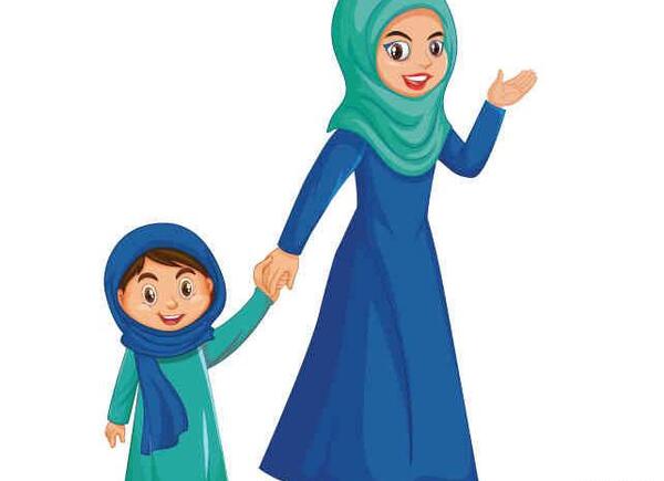 عکس دختر مذهبی کارتونی