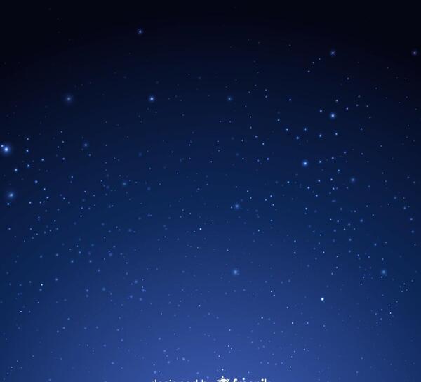 عکس تصویر زمینه شب پر ستاره