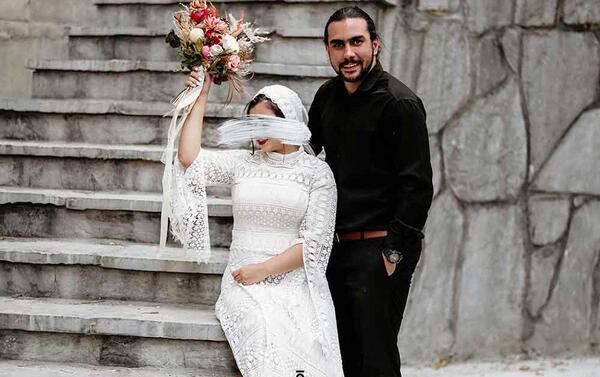 ژست عکس عقد مذهبی