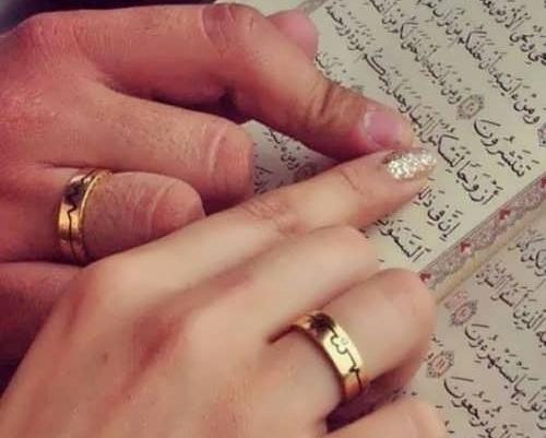 ژست عکس عقد مذهبی
