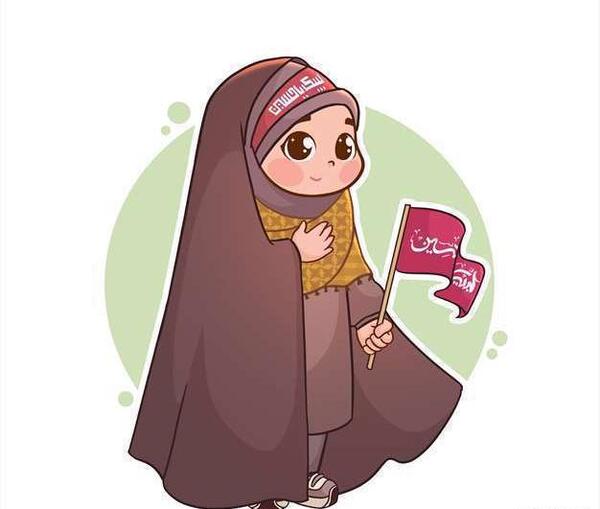 عکس مذهبی دخترانه کارتونی