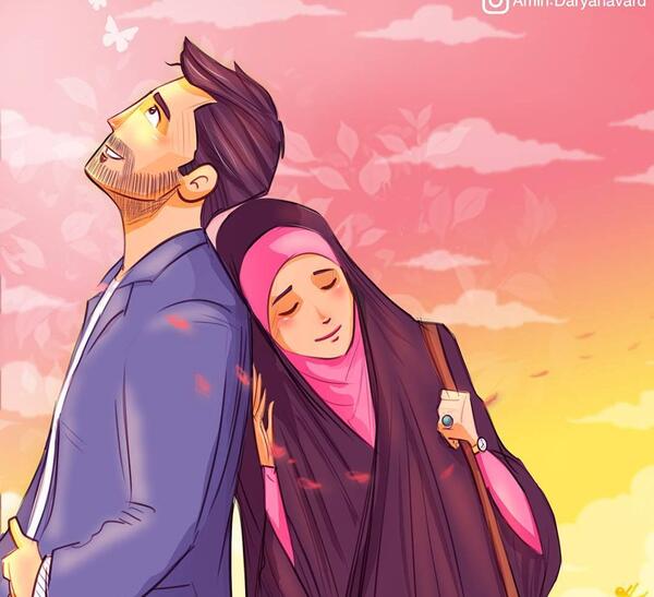 عکس مذهبی عاشقانه کارتونی