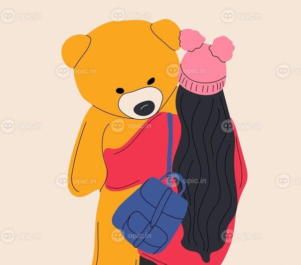 عکس تصویر زمینه عروسکی خرسی
