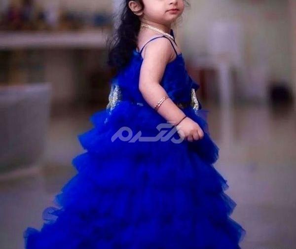 عکس لباس آبی بچه گانه