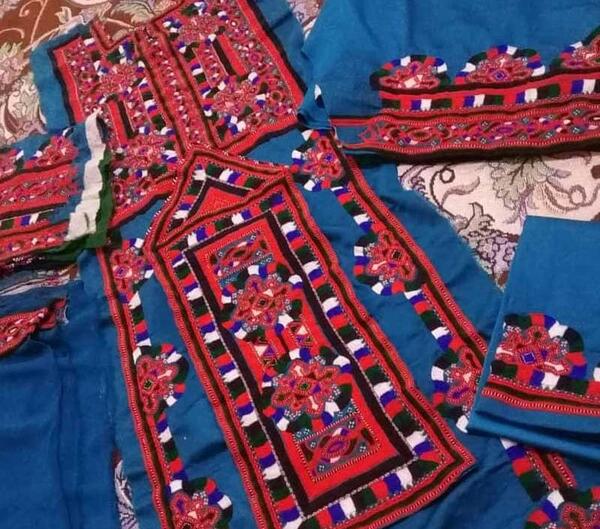 عکس لباس بلوچی جدید تپه ای