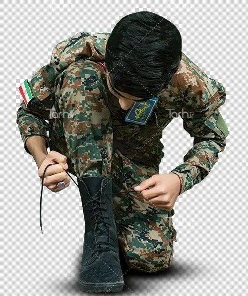 عکس لباس بسیجی سبز