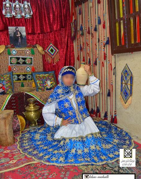 عکس لباس ترکی قشقایی قرمز