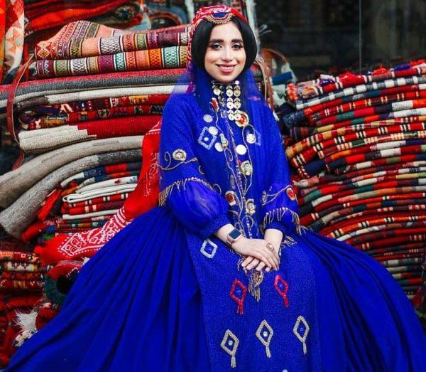 عکس لباس ترکی قشقایی مخمل