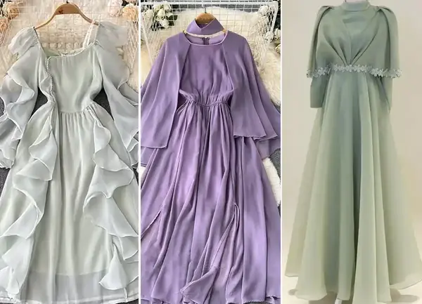 عکس لباس حریر مجلسی
