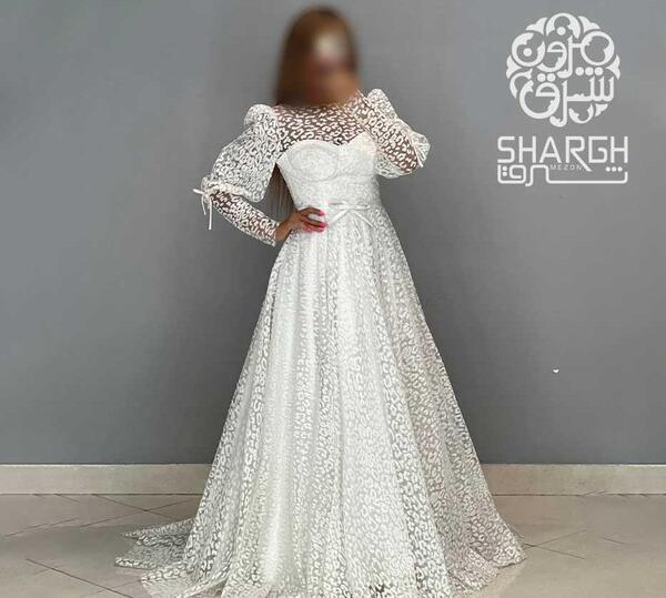 عکس لباس دکلته سفید
