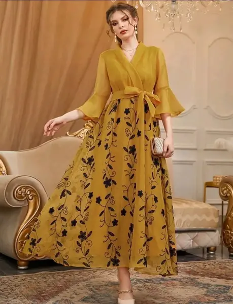 عکس لباس زرد دخترانه