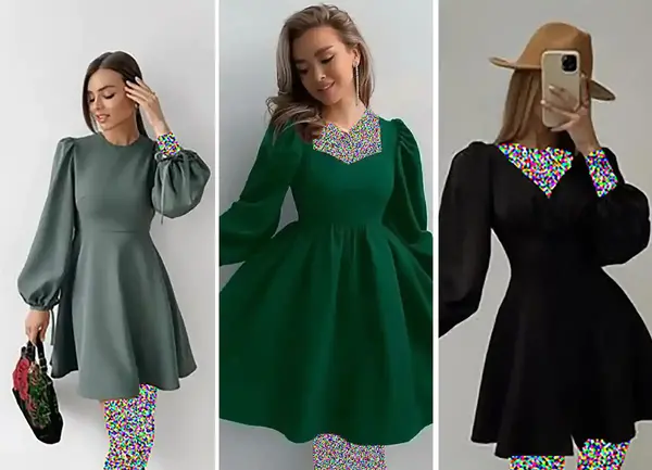 عکس لباس زنانه مجلسی کوتاه