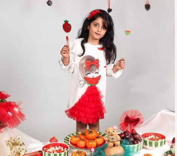 عکس لباس شب یلدا بچه گانه دخترانه