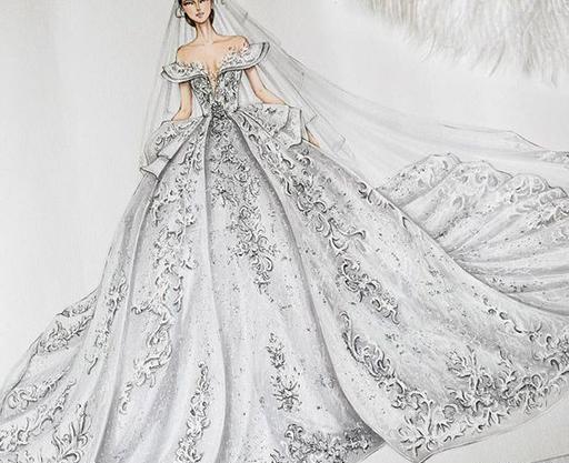 عکس طراحی لباس عروس