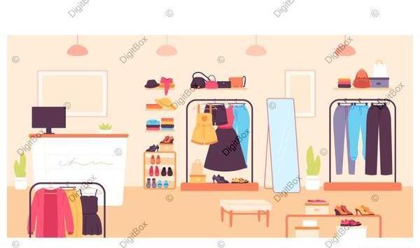 عکس لباس فروشی کارتونی