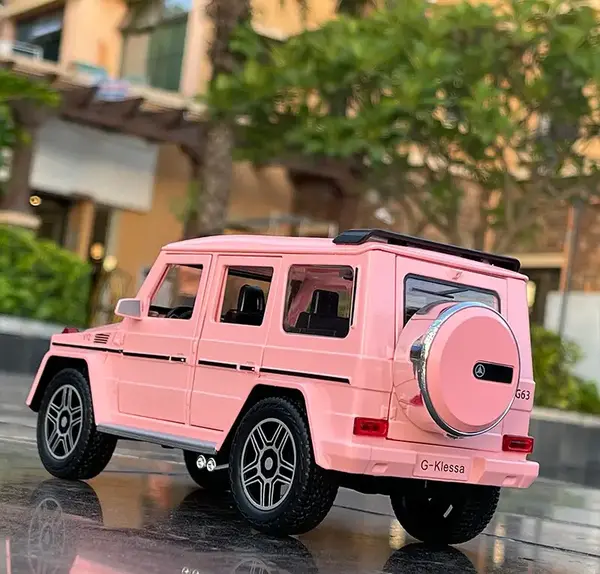 عکس ماشین مرسدس بنز صورتی