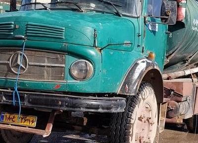 عکس ماشین سنگین بنز سبز