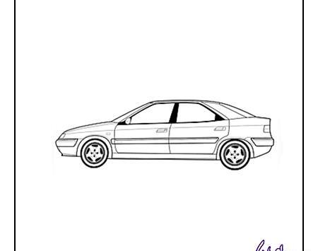 عکس نقاشی ماشین شوتی ساده