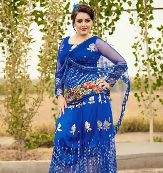 عکس لباس کردی زنانه سقزی