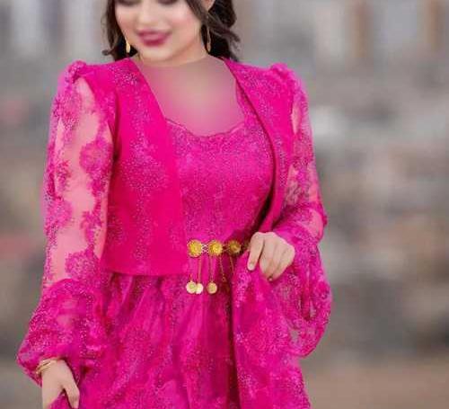عکس لباس کردی زنانه قرمز