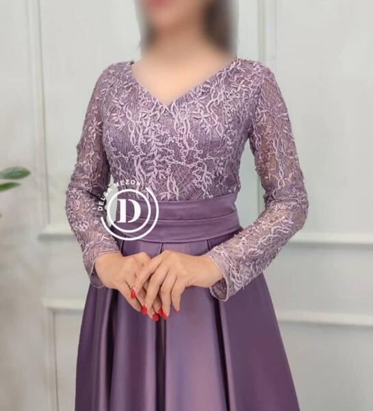 عکس لباس گیپور بلند مجلسی