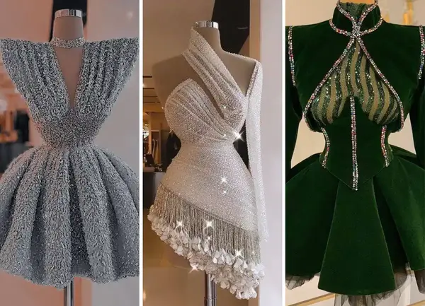 عکس لباس مجلسی زنانه کوتاه