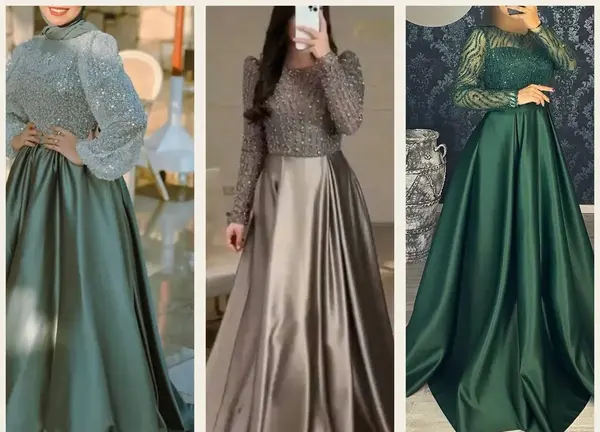 عکس لباس مجلسی دخترانه شیک بلند