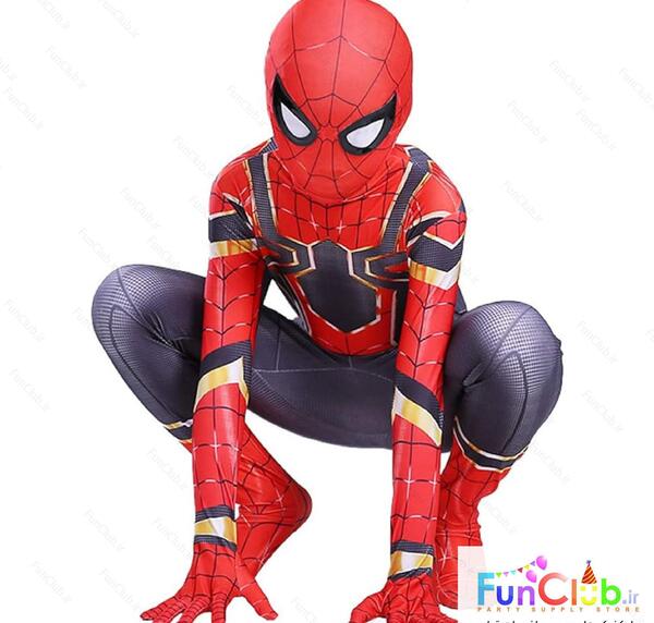 عکس لباس مرد عنکبوتی آبی