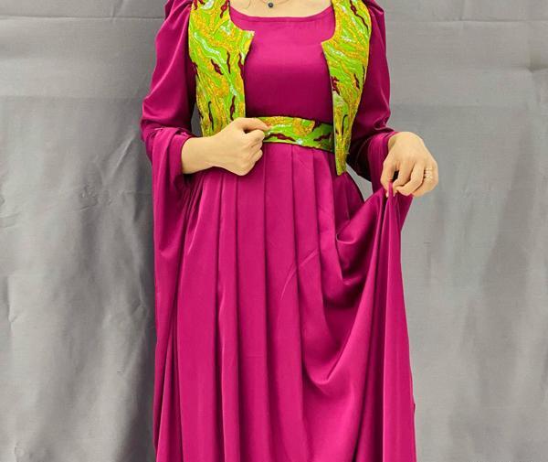 عکس لباس کردی دخترانه صورتی