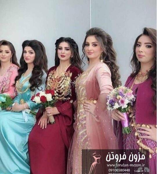عکس لباس کردی دخترانه صورتی