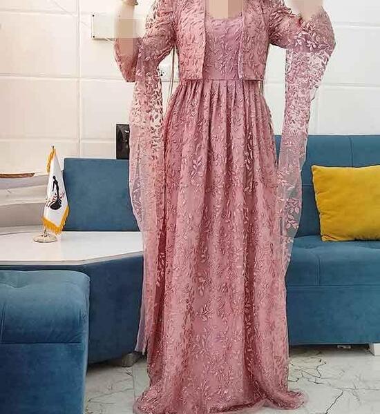 عکس لباس کردی دخترانه صورتی
