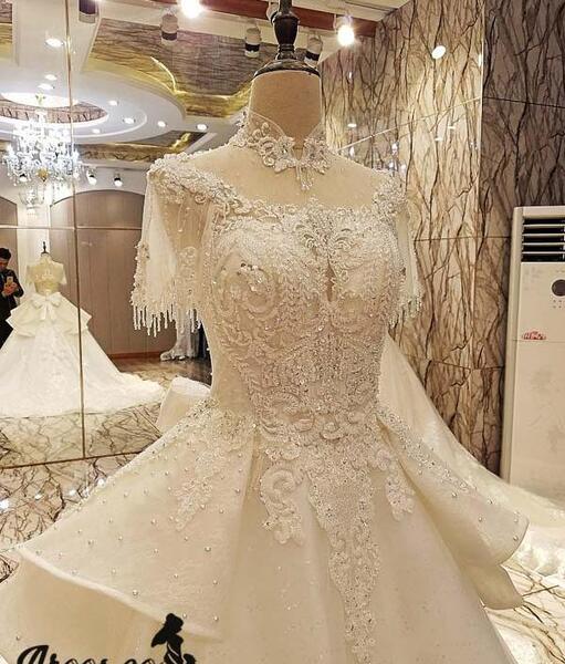 عکس لباس عروس با گل