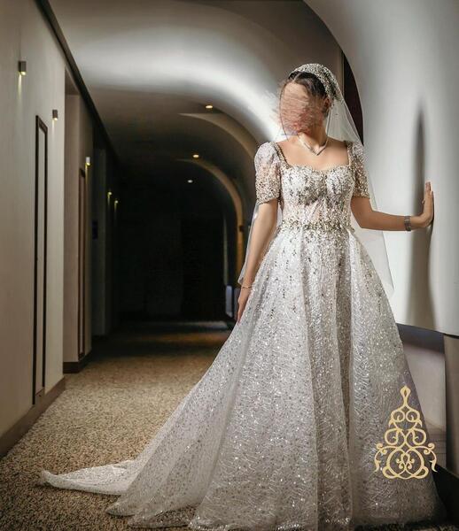 عکس لباس عروس عربی پرکار
