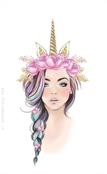 عکس تصویر زمینه یونیکورن کیوت