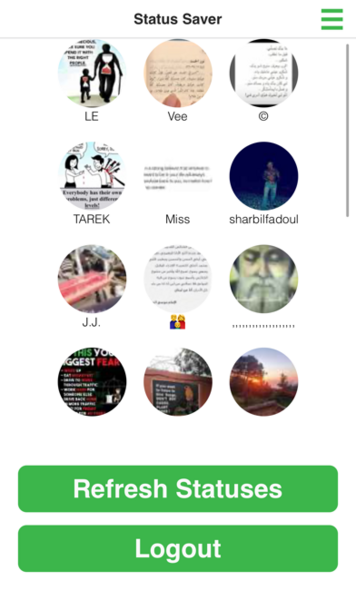 عکس برنامه ذخیره استوری واتساپ ایفون