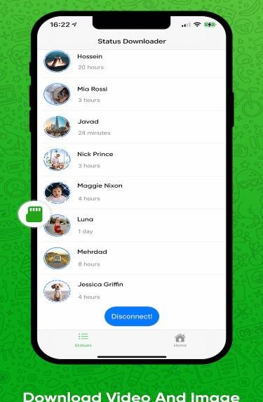 عکس برنامه ذخیره استوری واتساپ ایفون