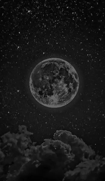 عکس تصویر زمینه تاریک ماه
