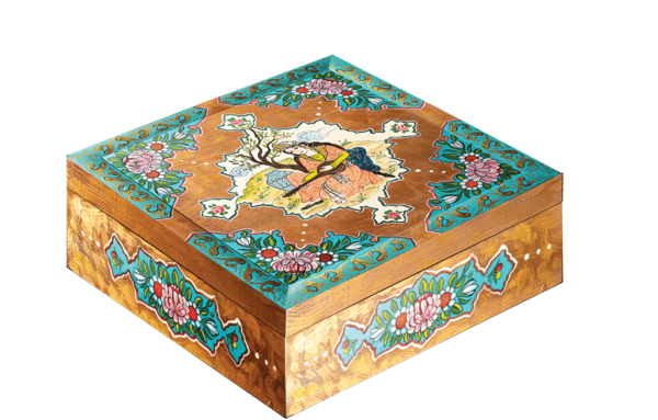 عکس نقاشی جعبه شیرینی کودکانه