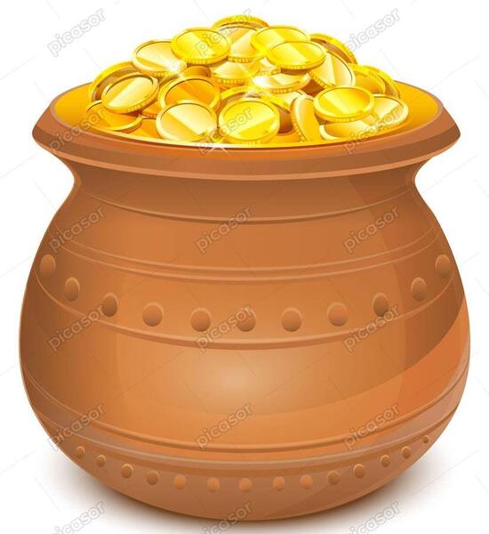 عکس نقاشی کودکانه صندوق طلا
