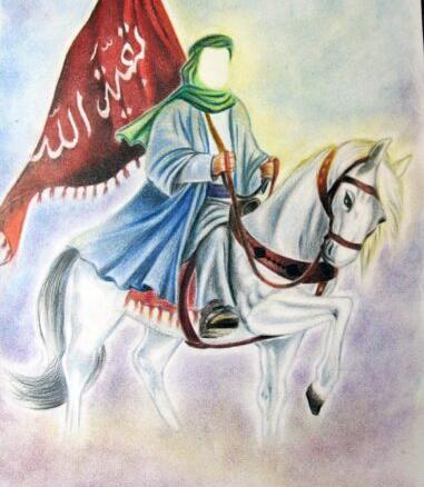 عکس نقاشی کودکانه برای ظهور امام زمان