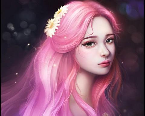 عکس دختر چشم رنگی کارتونی