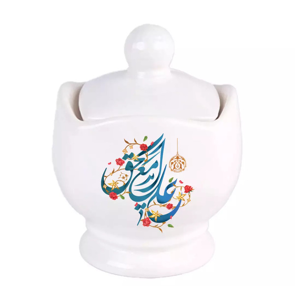 عکس قندان نقاشی کودکانه قوری و قندان