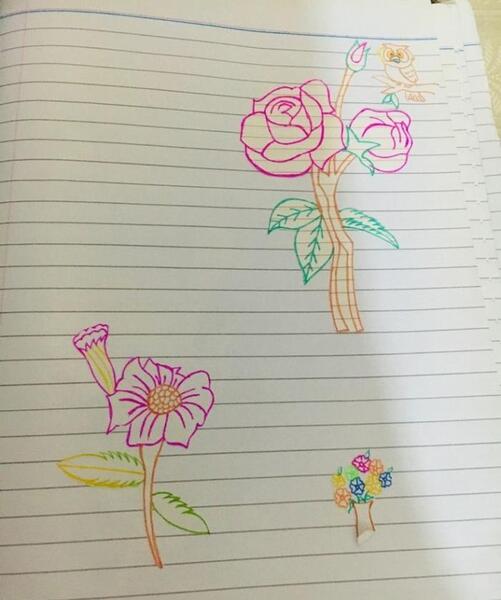عکس نقاشی کودکانه قرآن و رحل