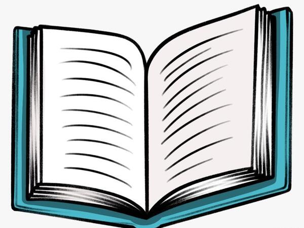 عکس نقاشی کودکانه کتاب باز